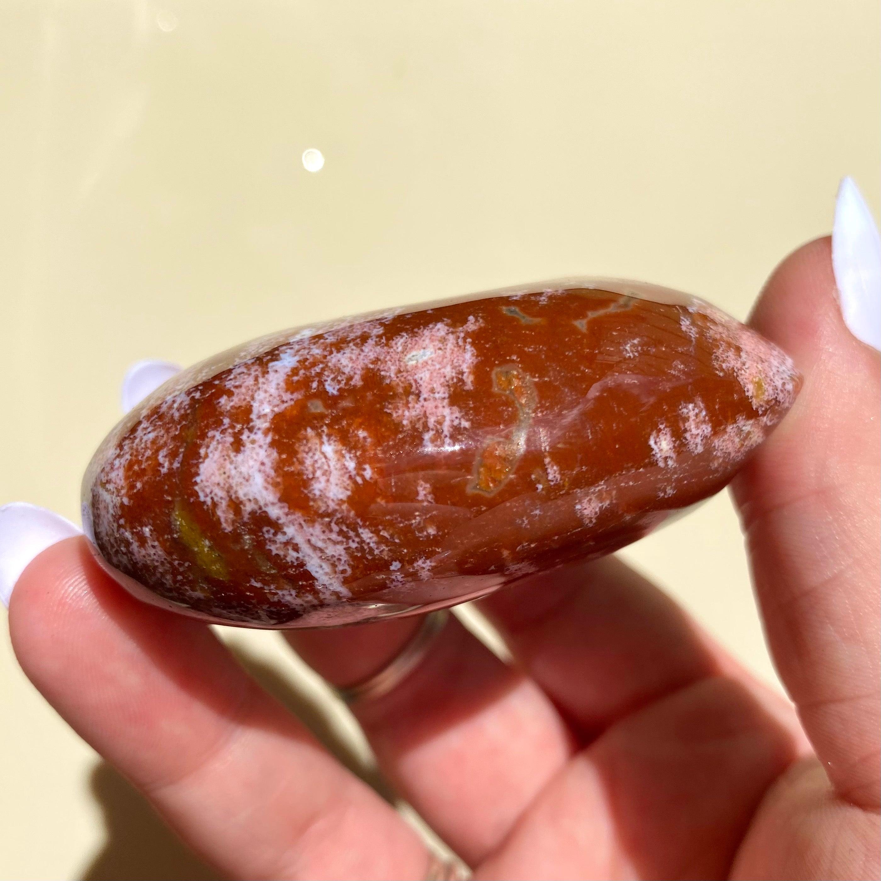 Ocean Jasper Heart - Ruby's Minerals