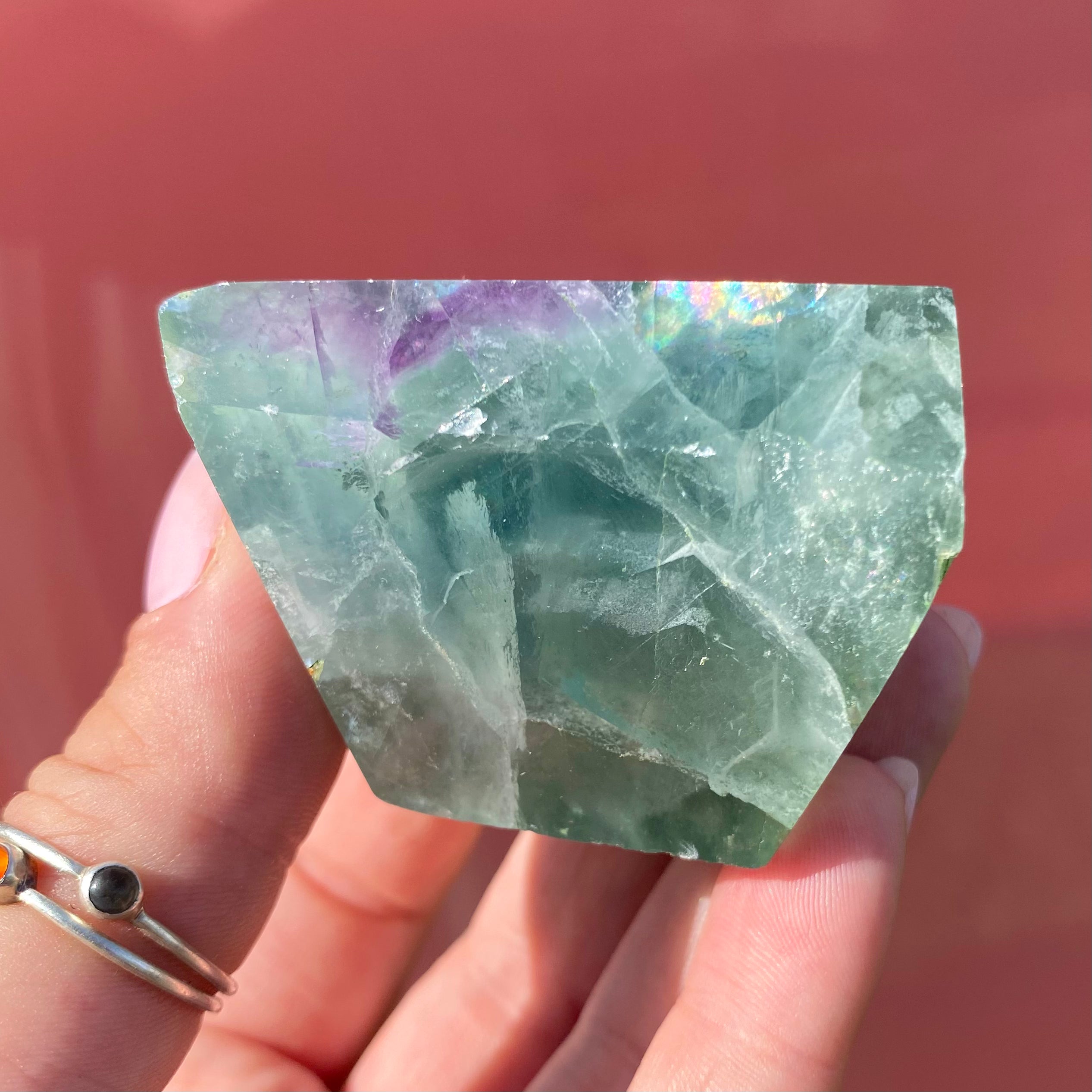 Rainbow Fluorite Freeform