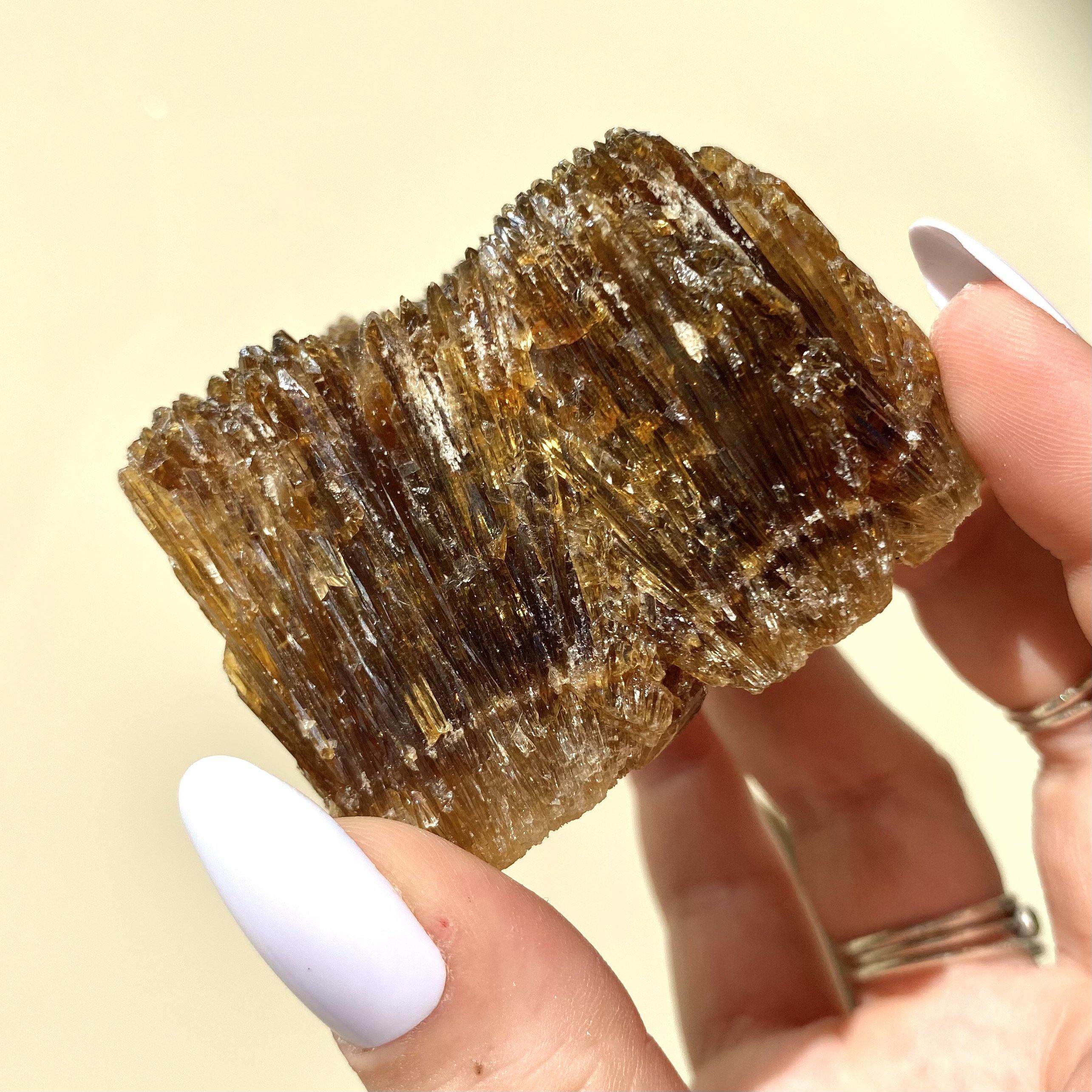 Amber Calcite - Ruby's Minerals