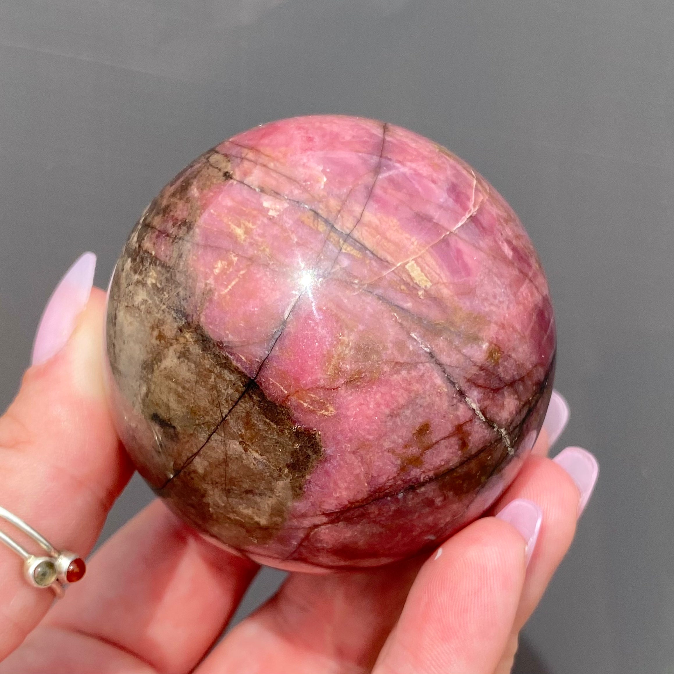 Rhodonite Sphere
