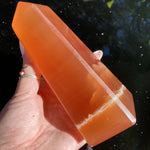 Load image into Gallery viewer, Honey Calcite Tower - Ruby&#39;s Minerals
