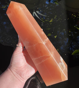 Honey Calcite Tower - Ruby's Minerals