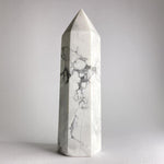 Load image into Gallery viewer, White Howlite Point - Ruby&#39;s Minerals
