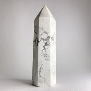 White Howlite Point - Ruby's Minerals