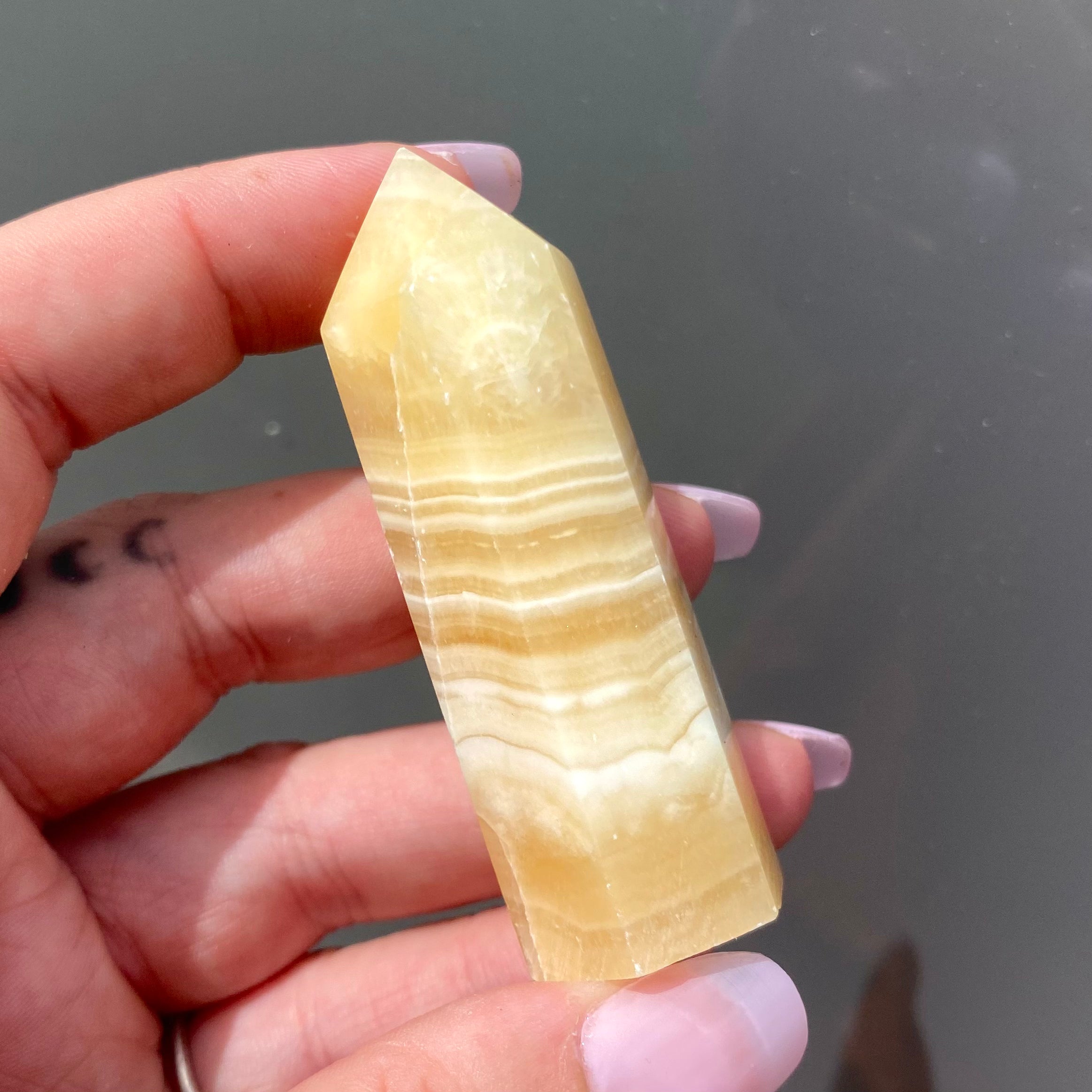 Yellow Calcite Point
