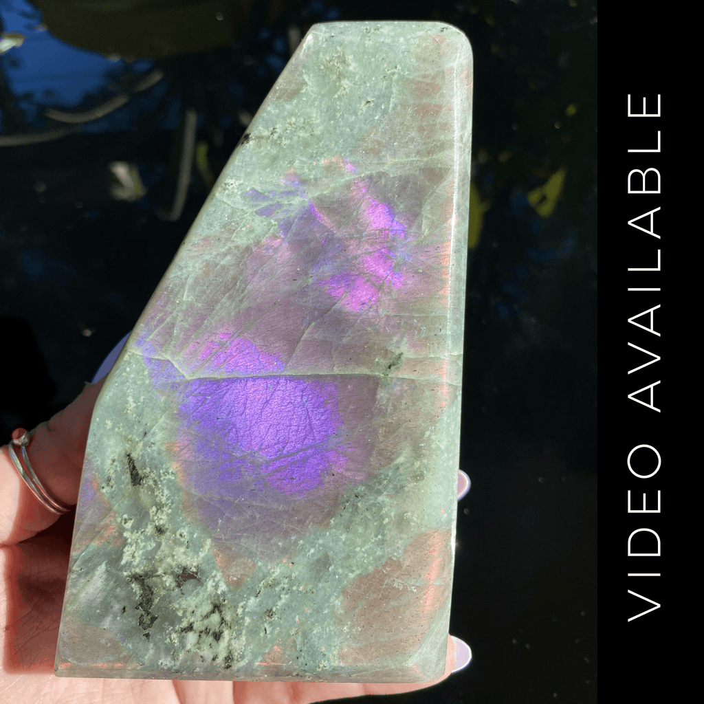 Purple Flash Labradorite Freeform - Ruby's Minerals