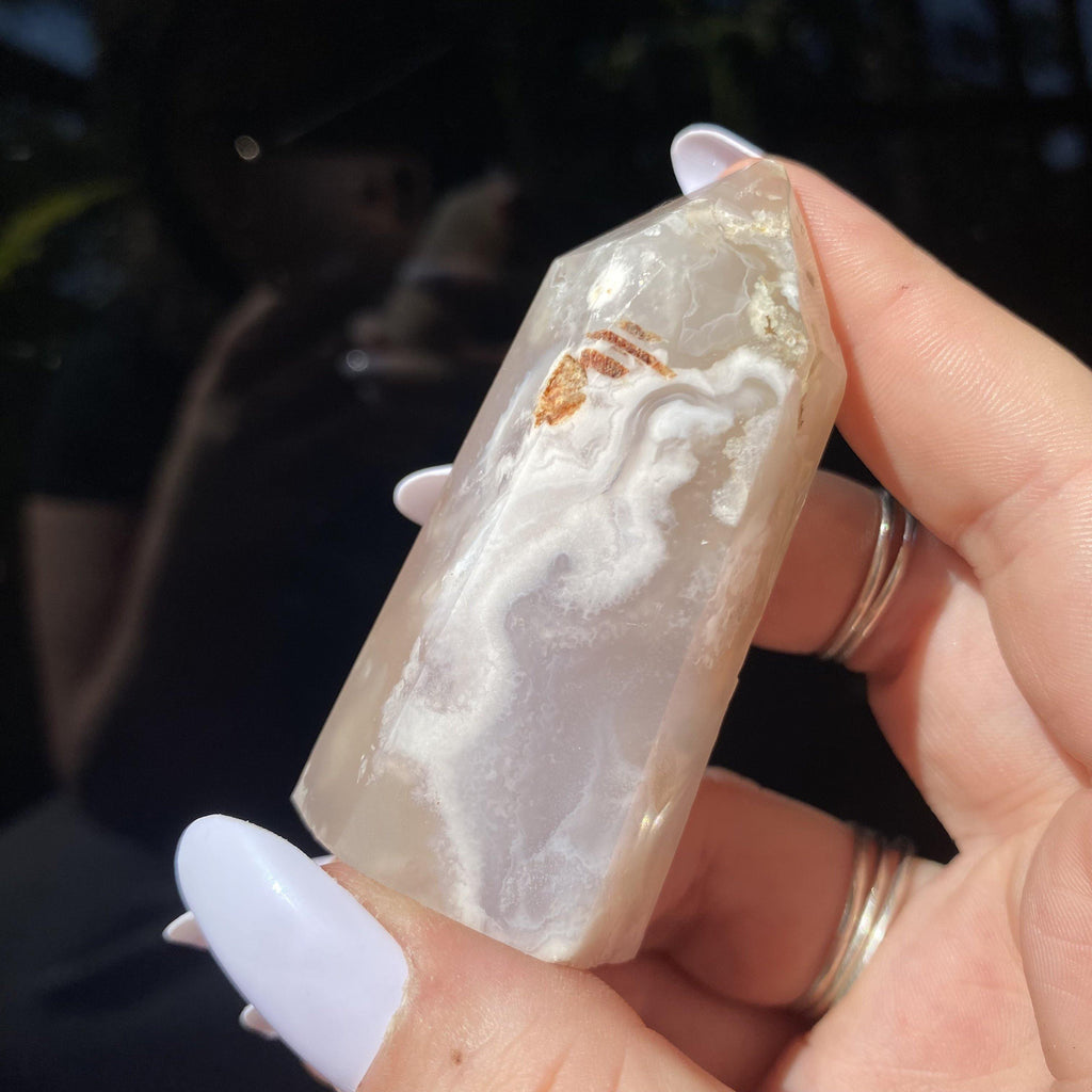 Flower Agate Point - Ruby's Minerals