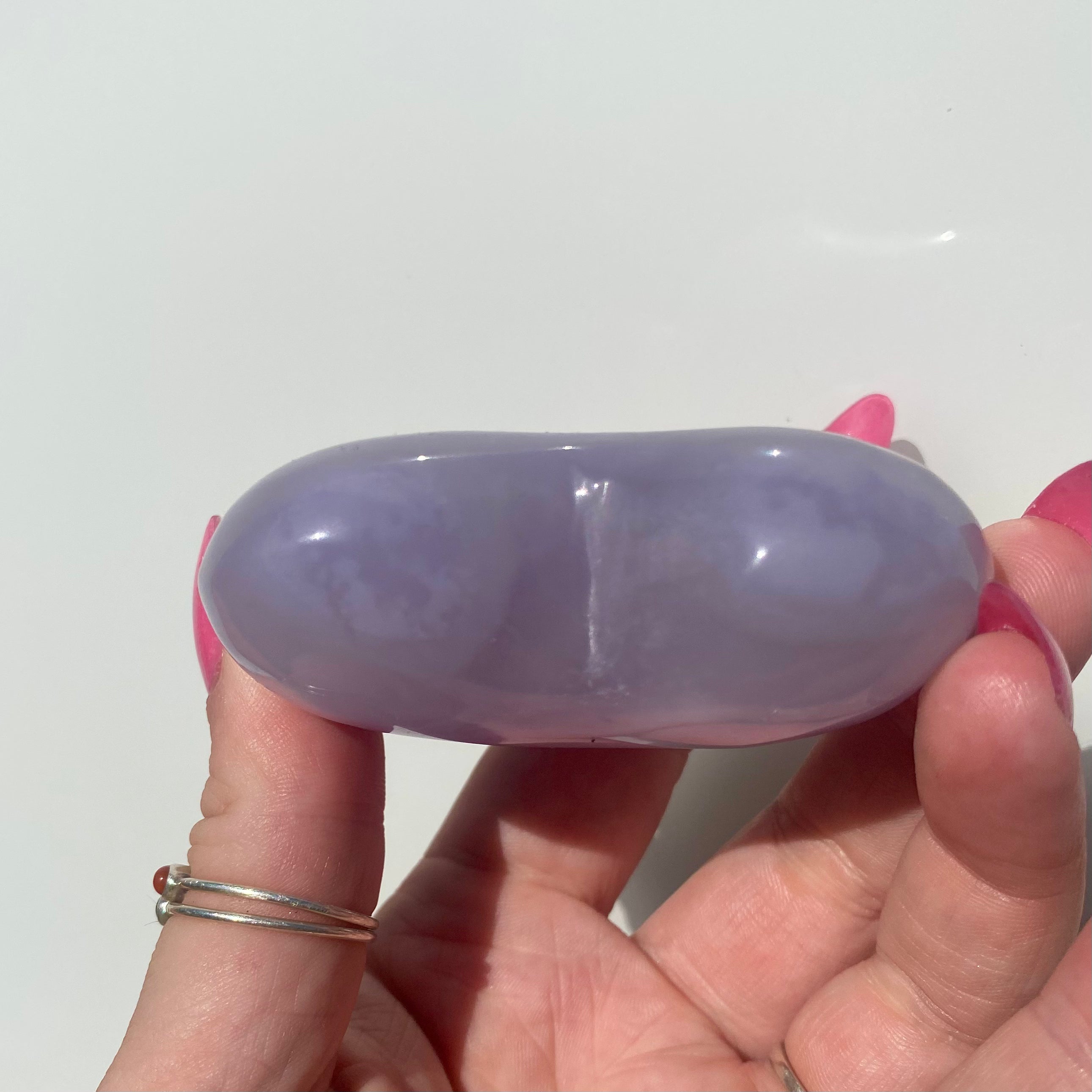 Lavender Fluorite Heart