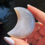 Load image into Gallery viewer, Agate Druzy Moon - Ruby&#39;s Minerals
