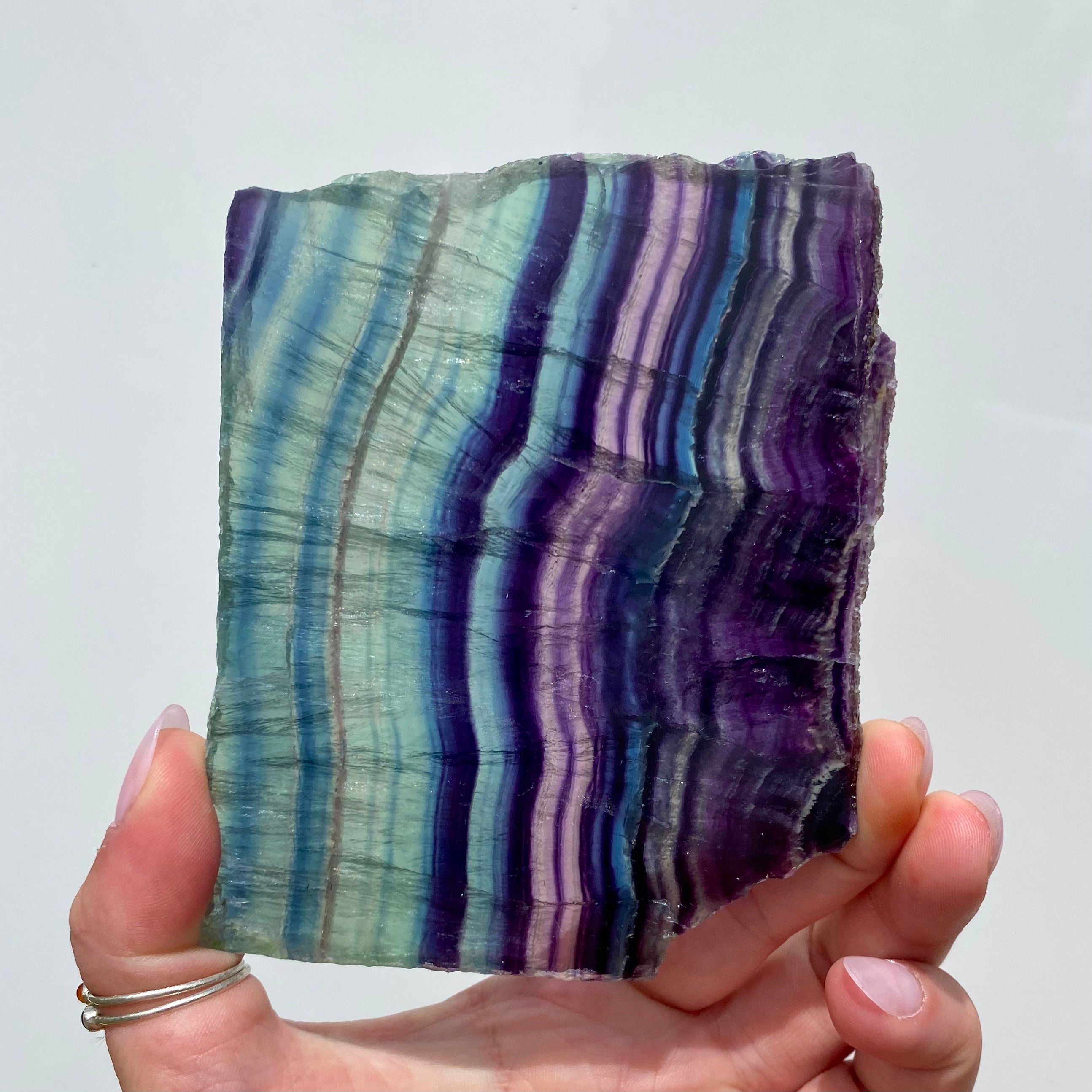 Rainbow Fluorite Slab
