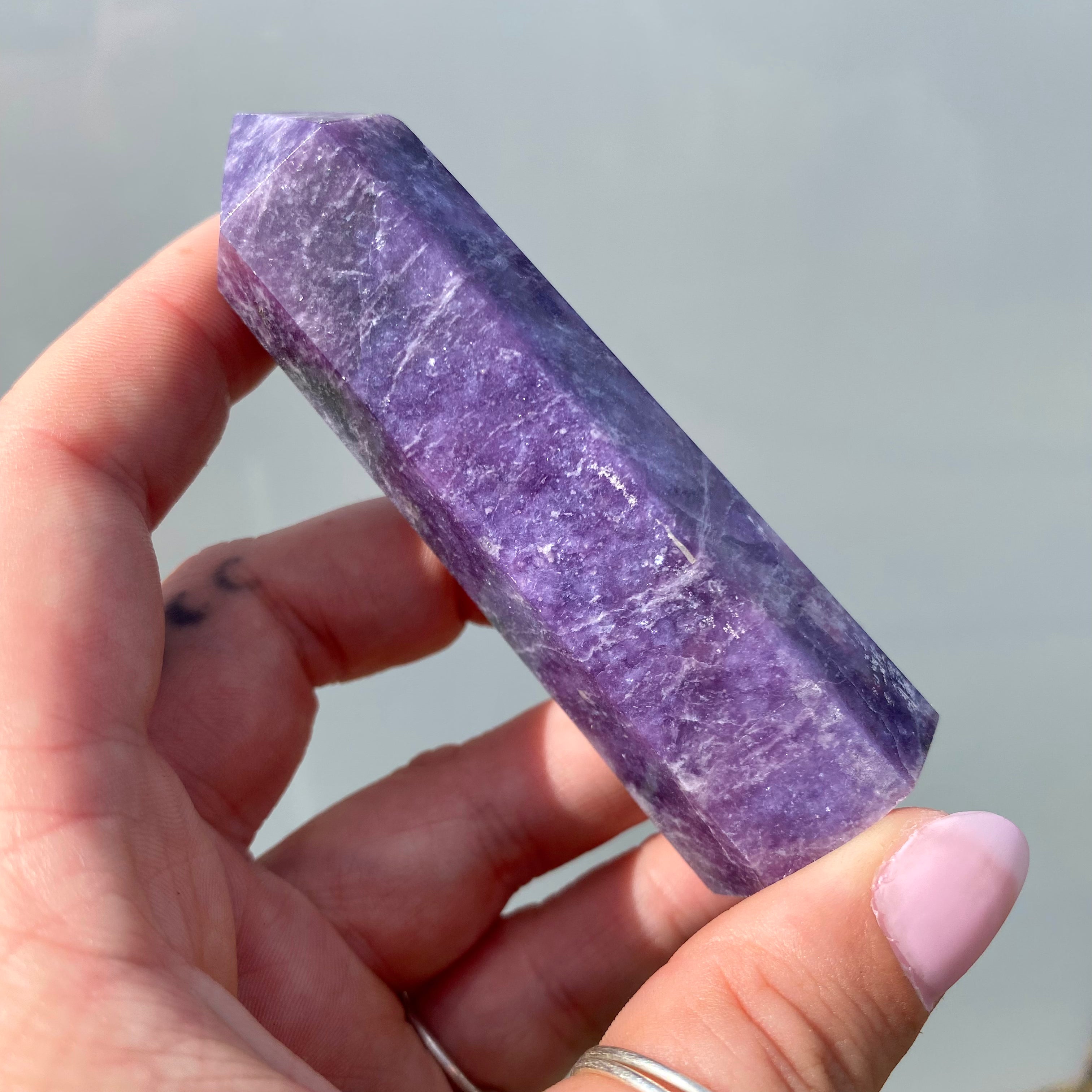 Lepidolite Point