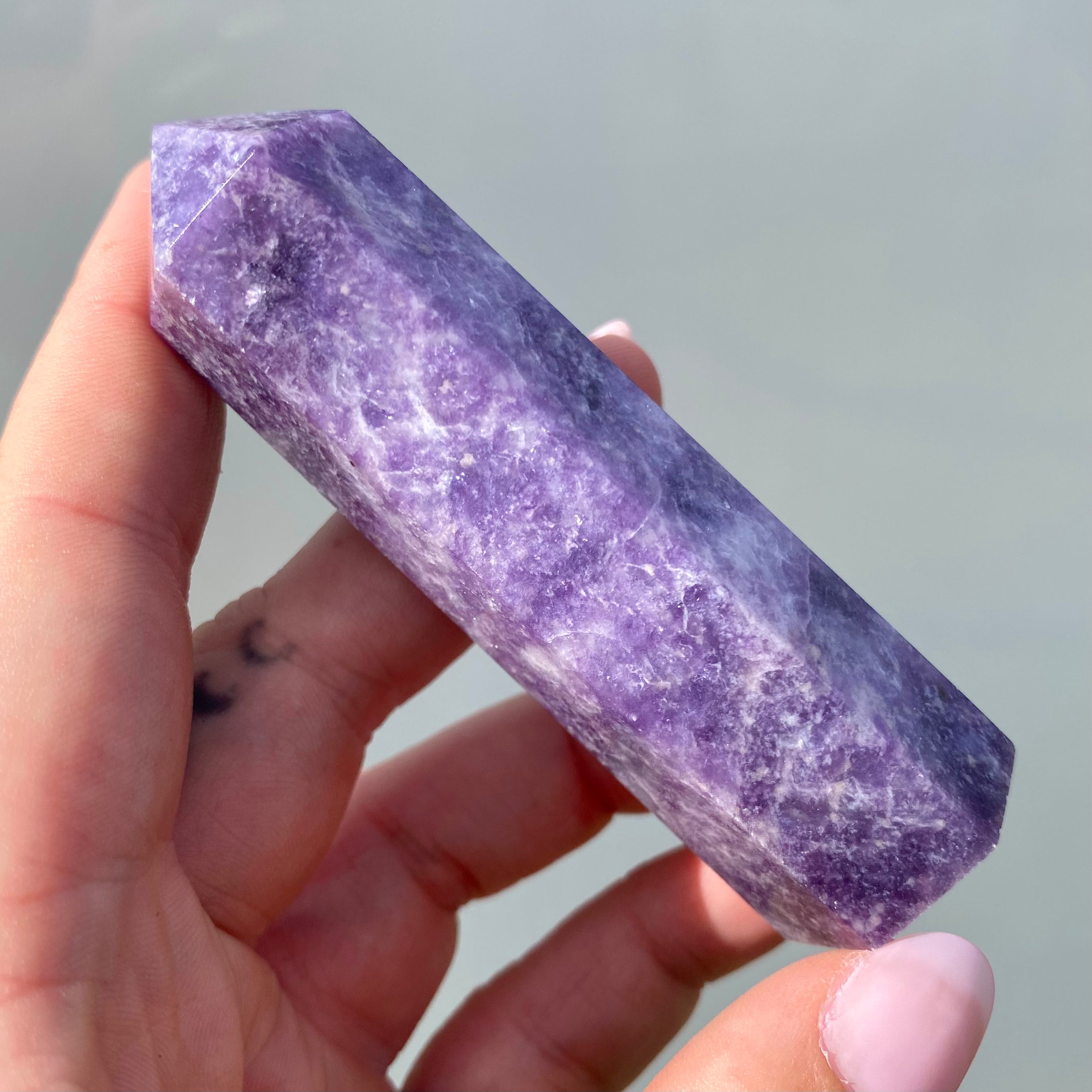 Lepidolite Point