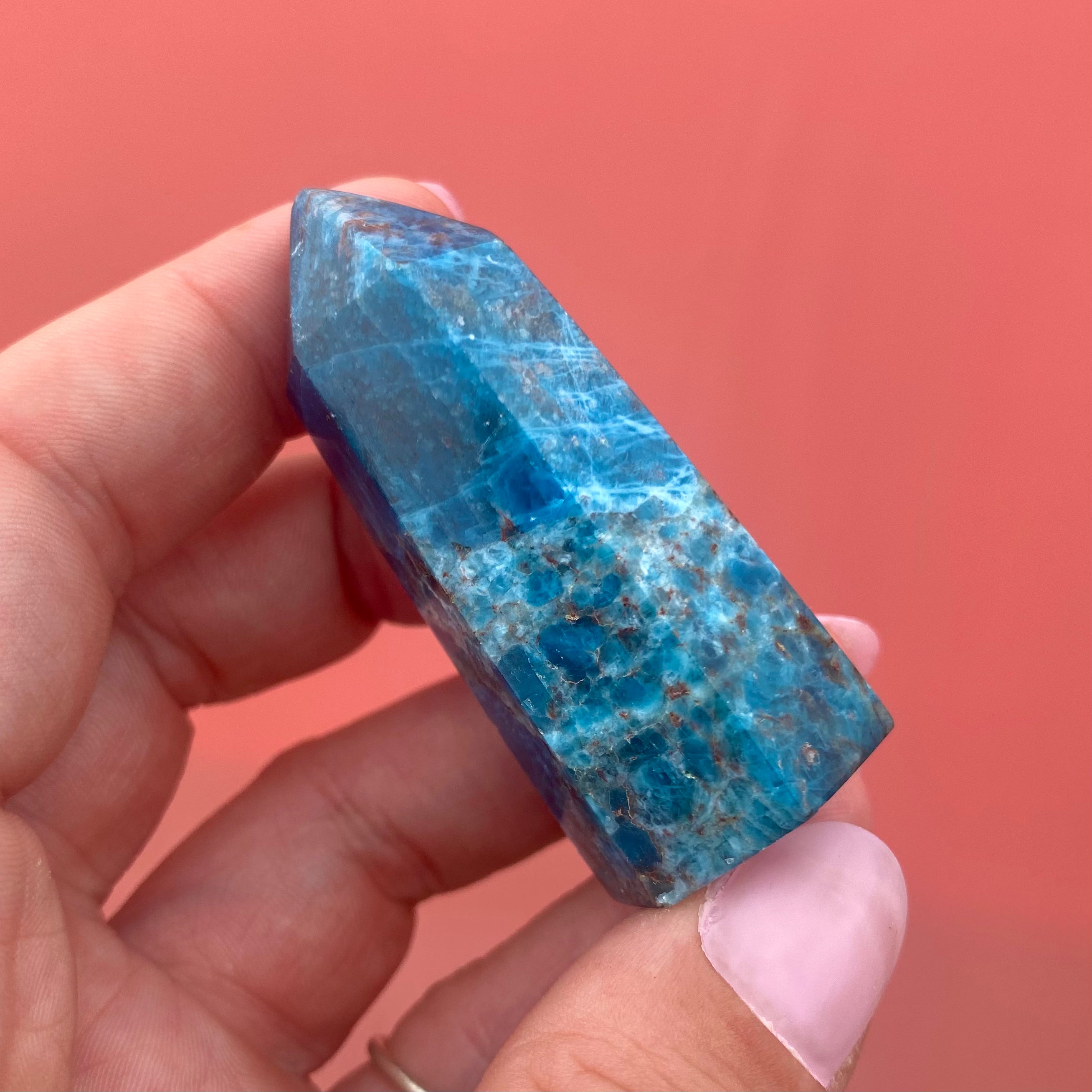 Blue Apatite Point