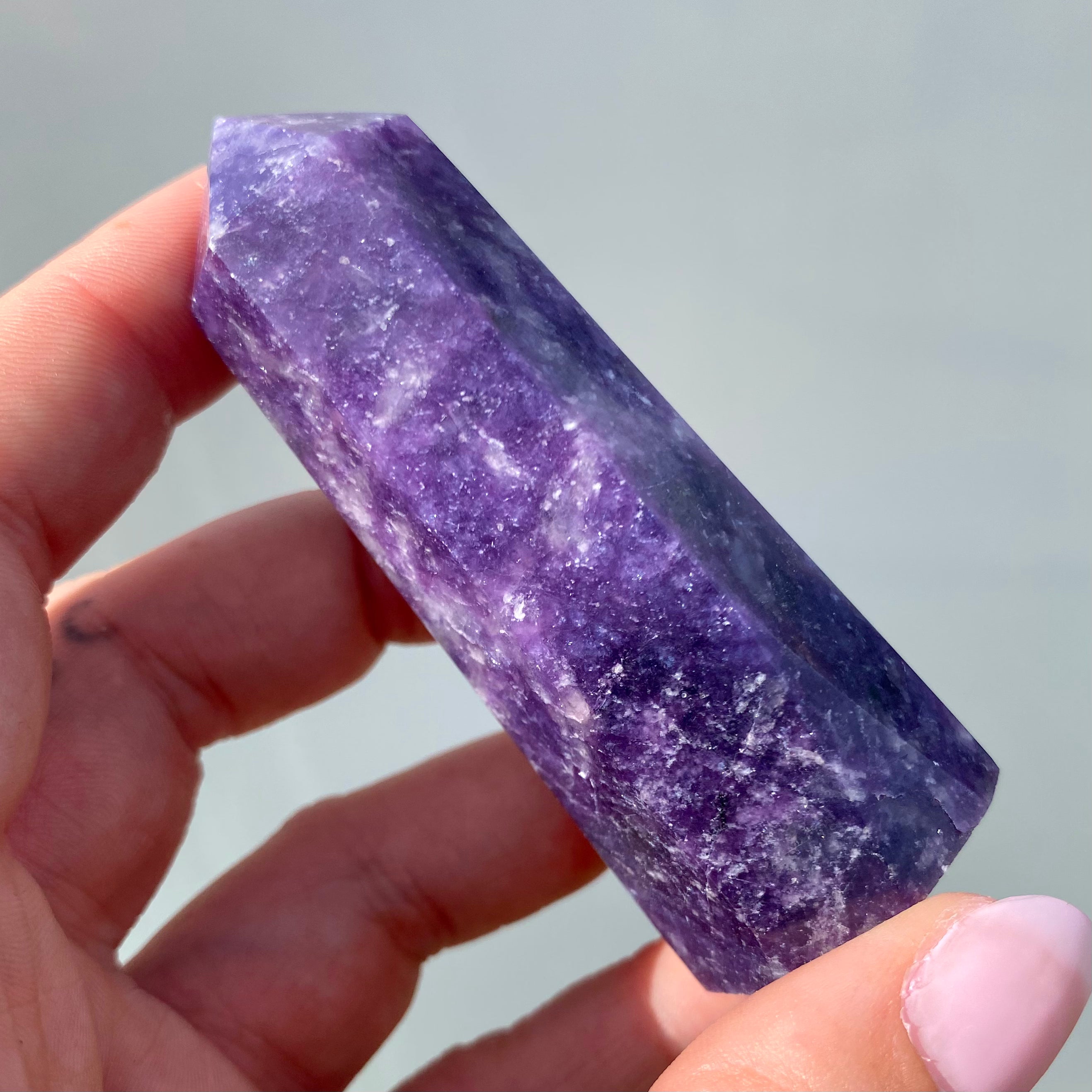 Lepidolite Point