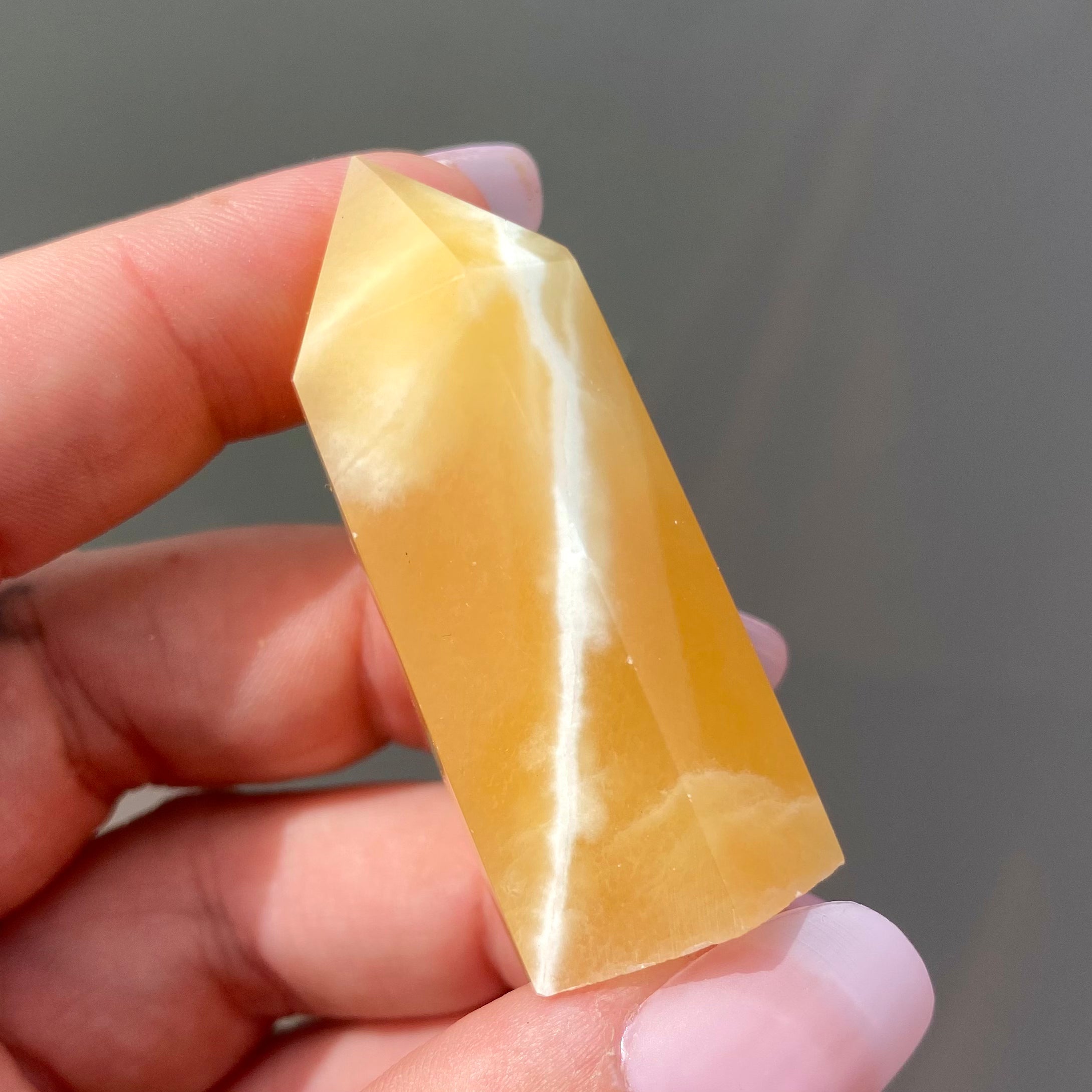 Yellow Calcite Point