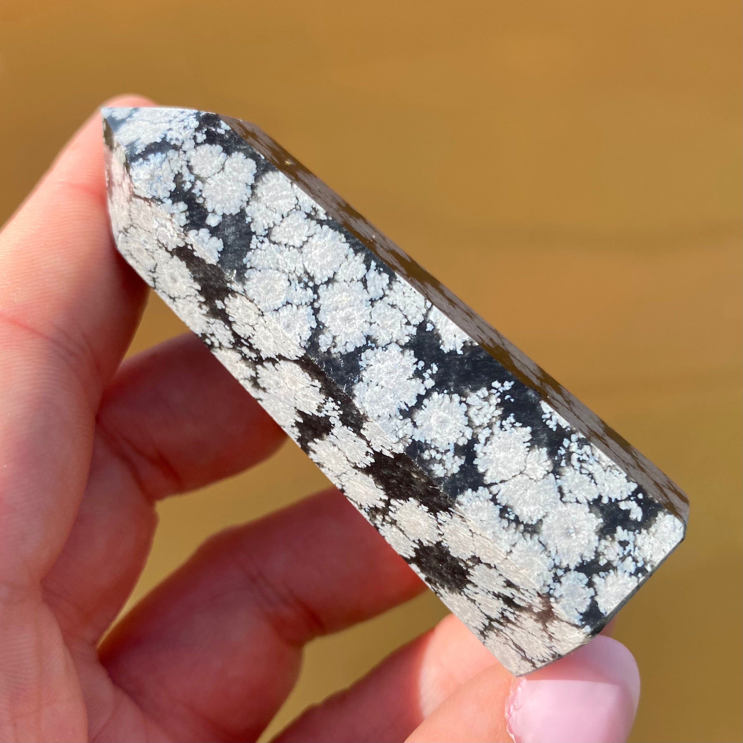 Snowflake Obsidian Point