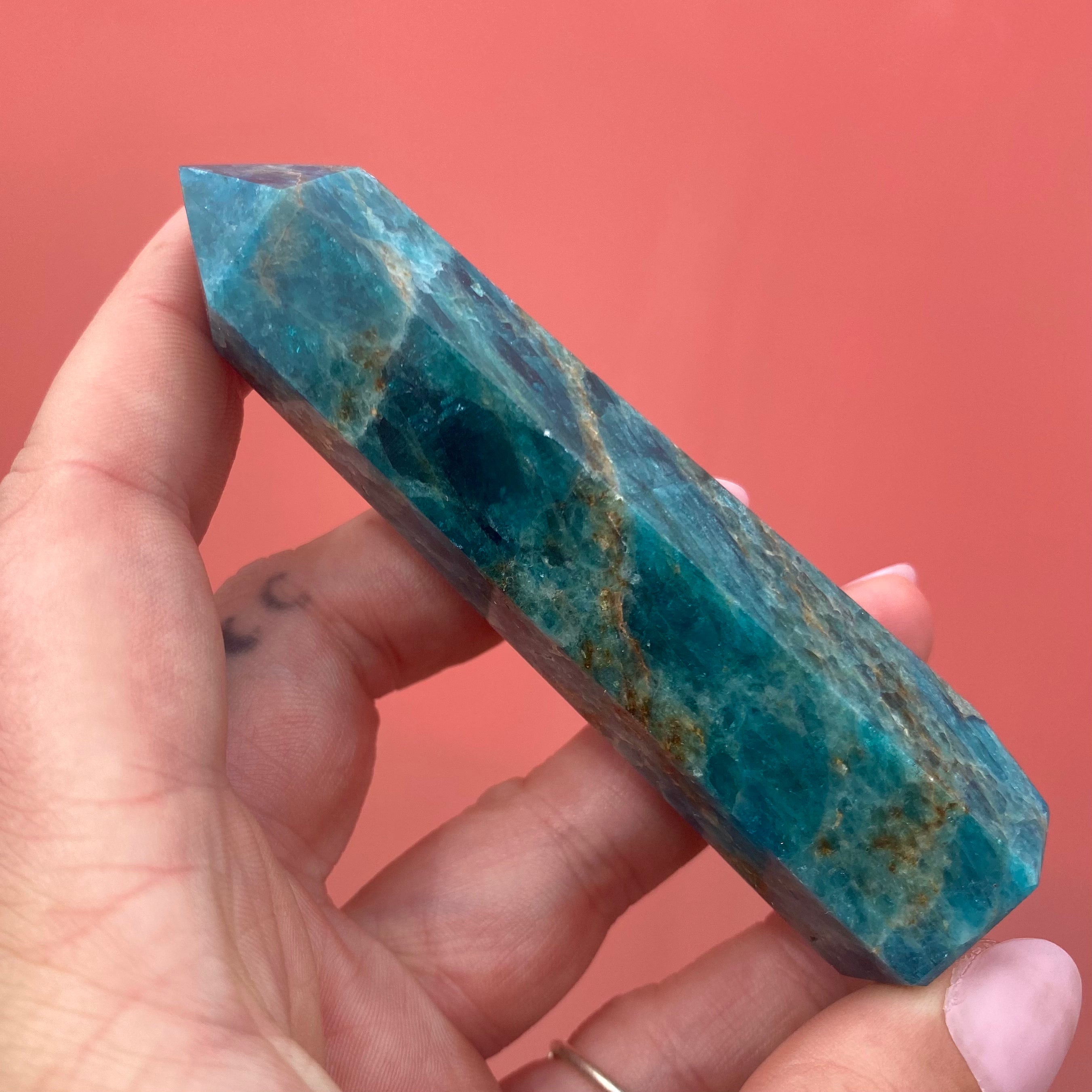 Blue Apatite Point