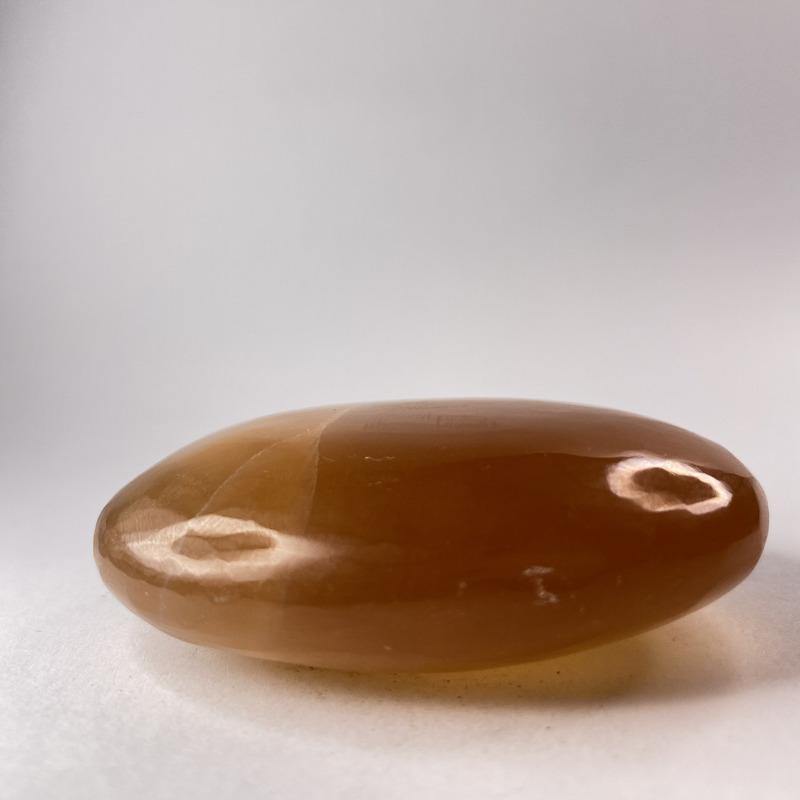 Honey Calcite Palmstone - Ruby's Minerals