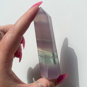 Lavender Fluorite Point
