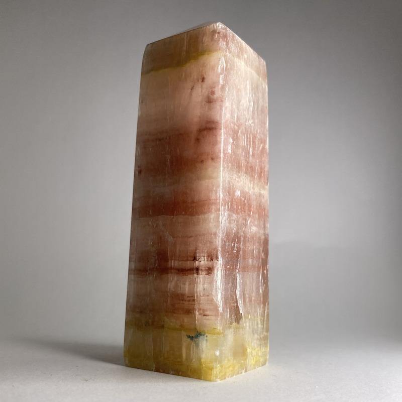 Rose Calcite Point - Ruby's Minerals