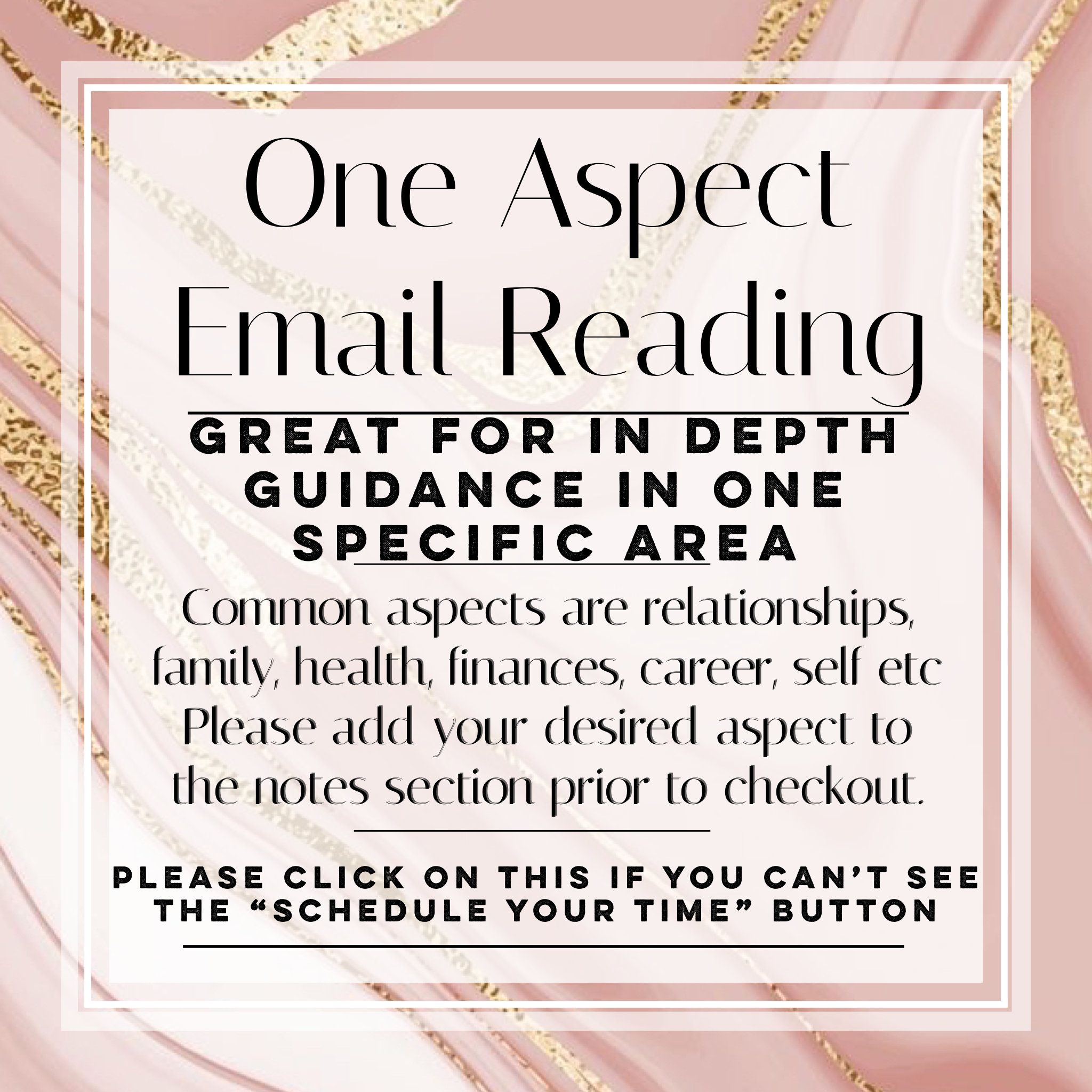One Aspect Psychic Reading- Email