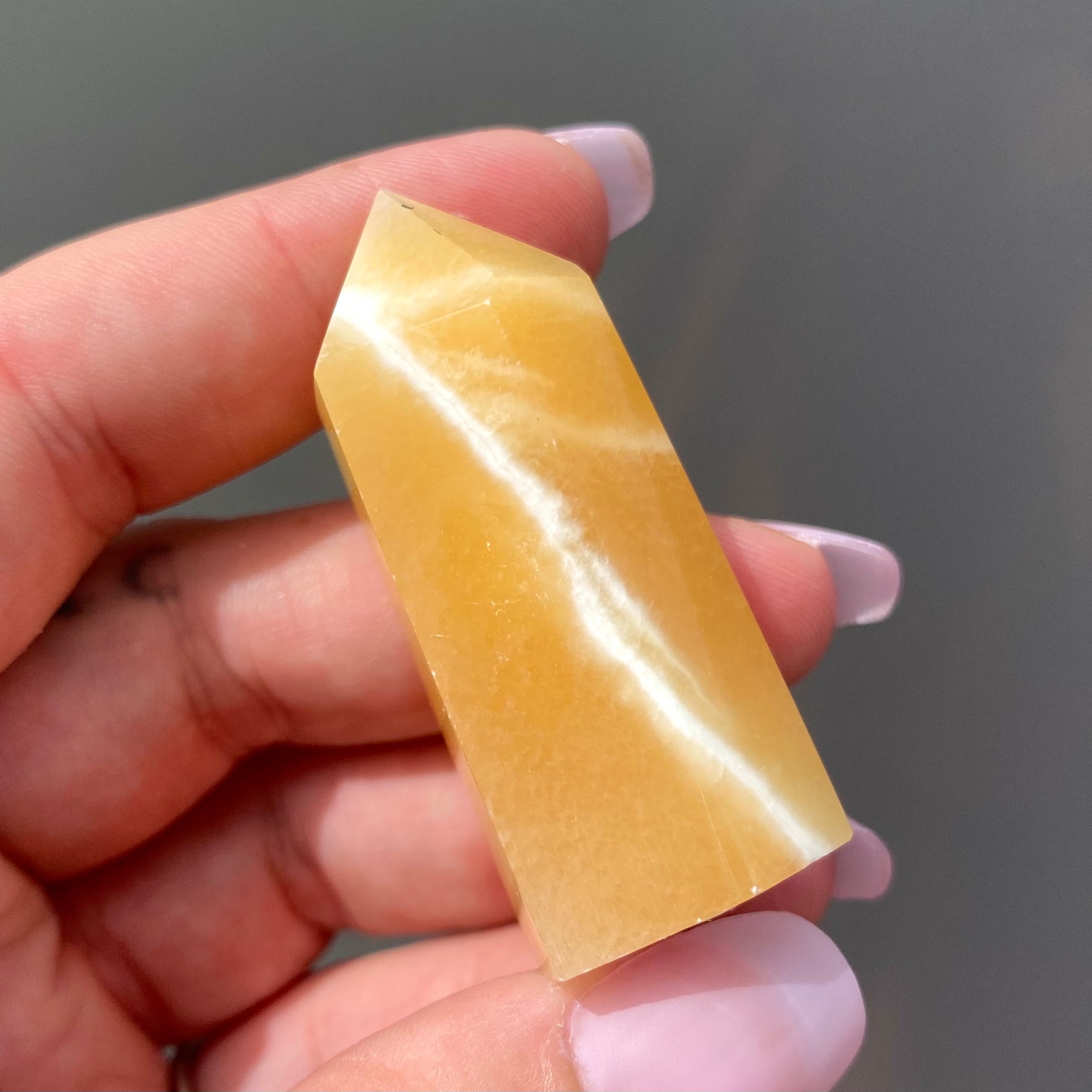 Yellow Calcite Point
