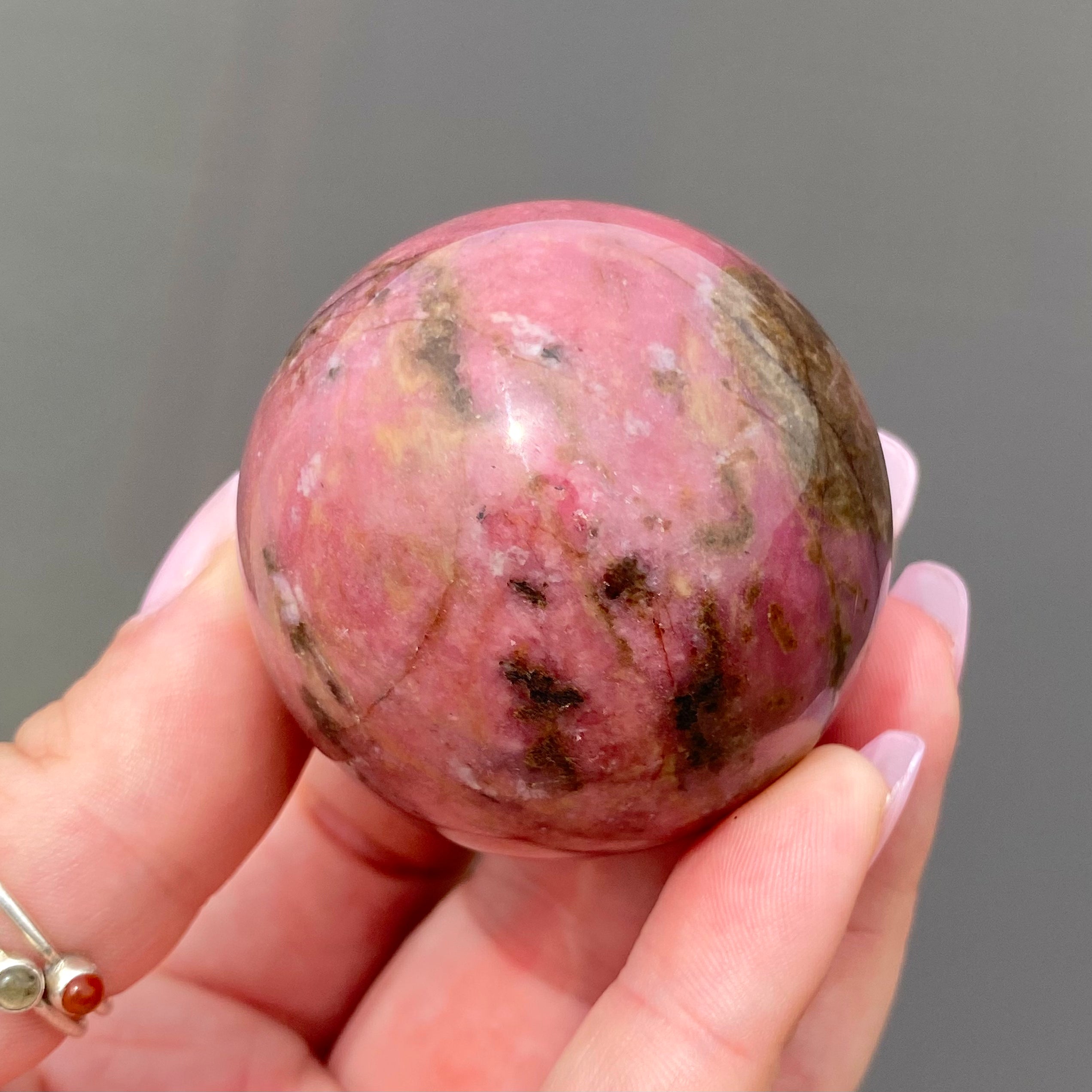Rhodonite Sphere