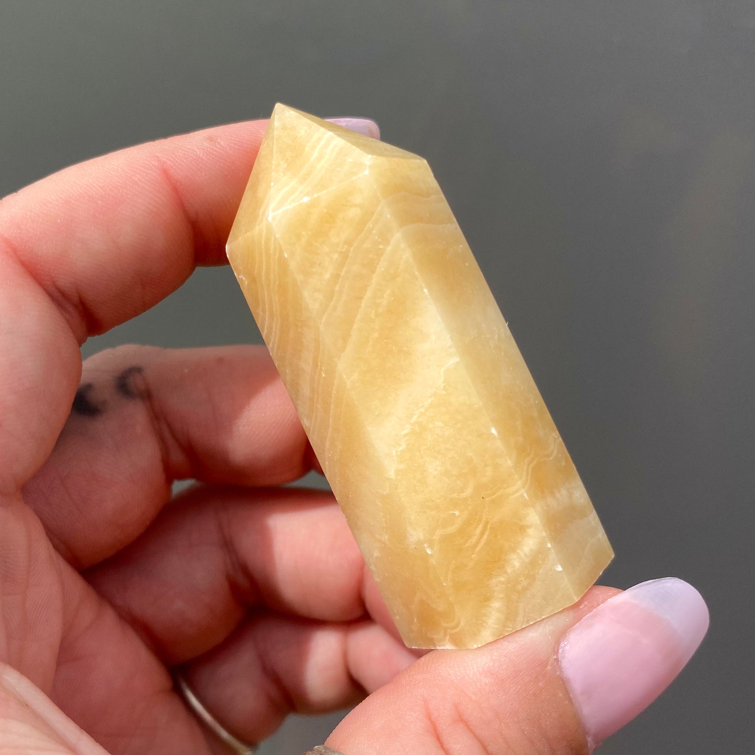 Yellow Calcite Point