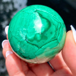 Load image into Gallery viewer, Malachite Sphere - Ruby&#39;s Minerals

