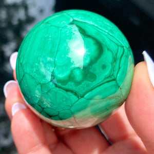 Malachite Sphere - Ruby's Minerals