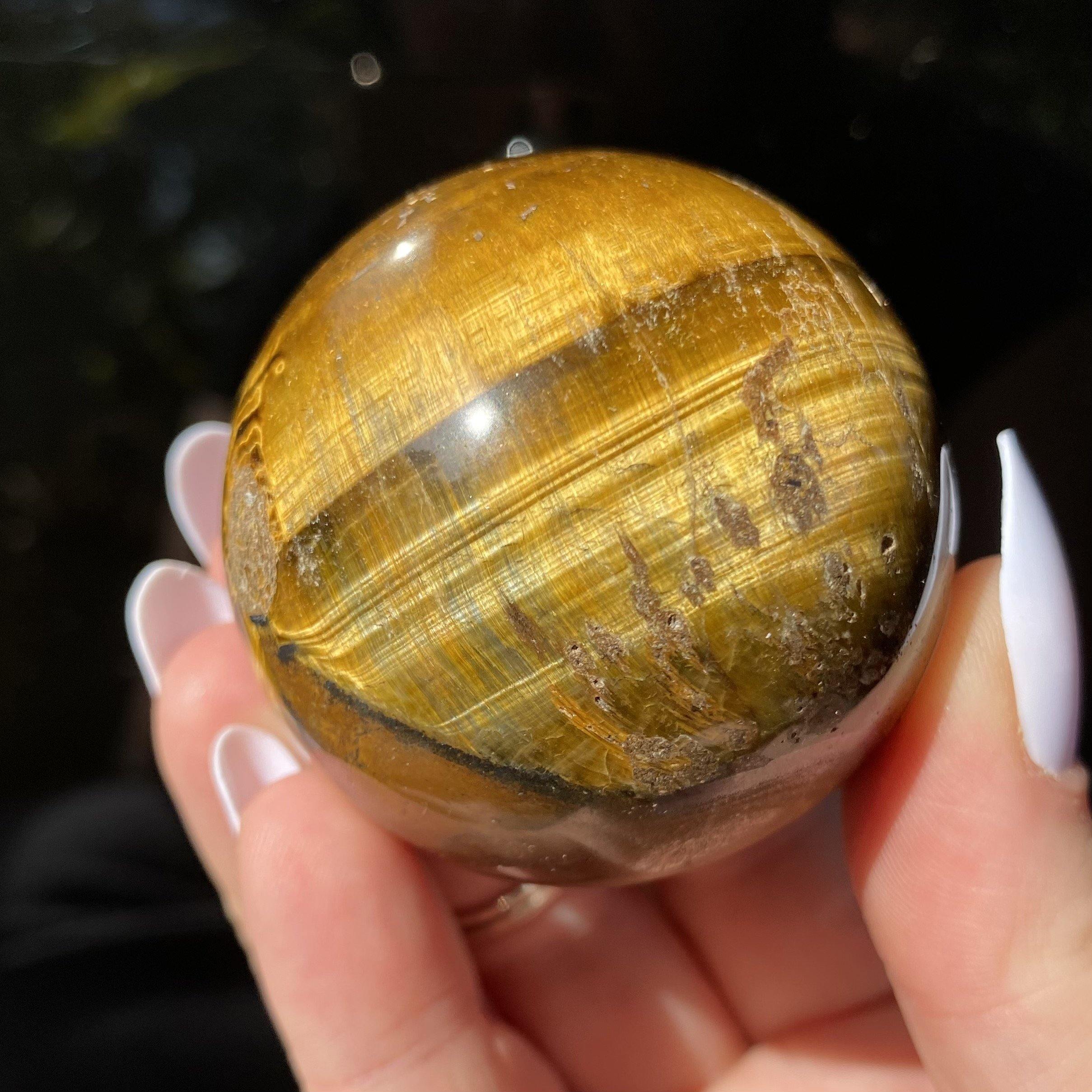 Tigers Eye Sphere - Ruby's Minerals