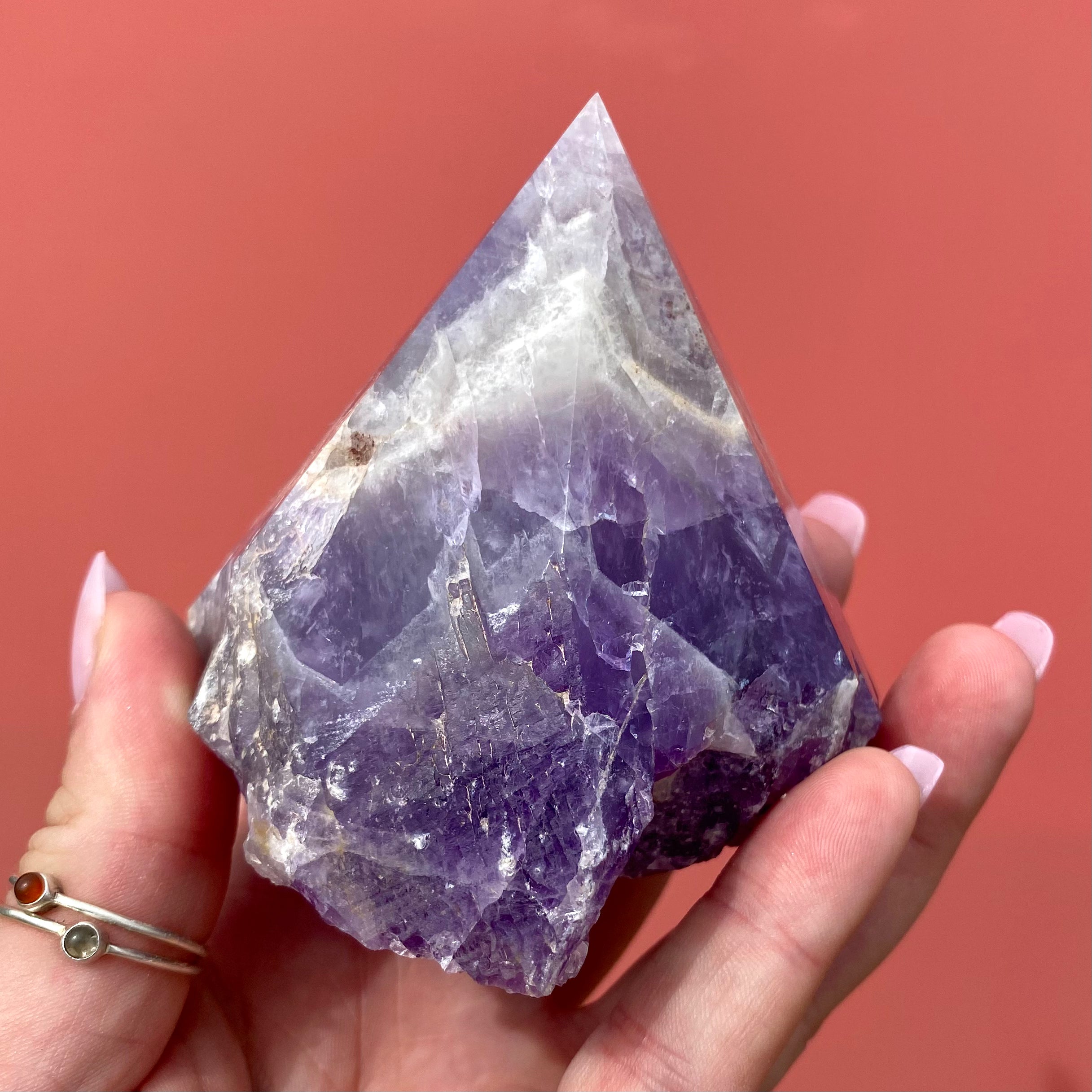 Chevron Amethyst Rough Point
