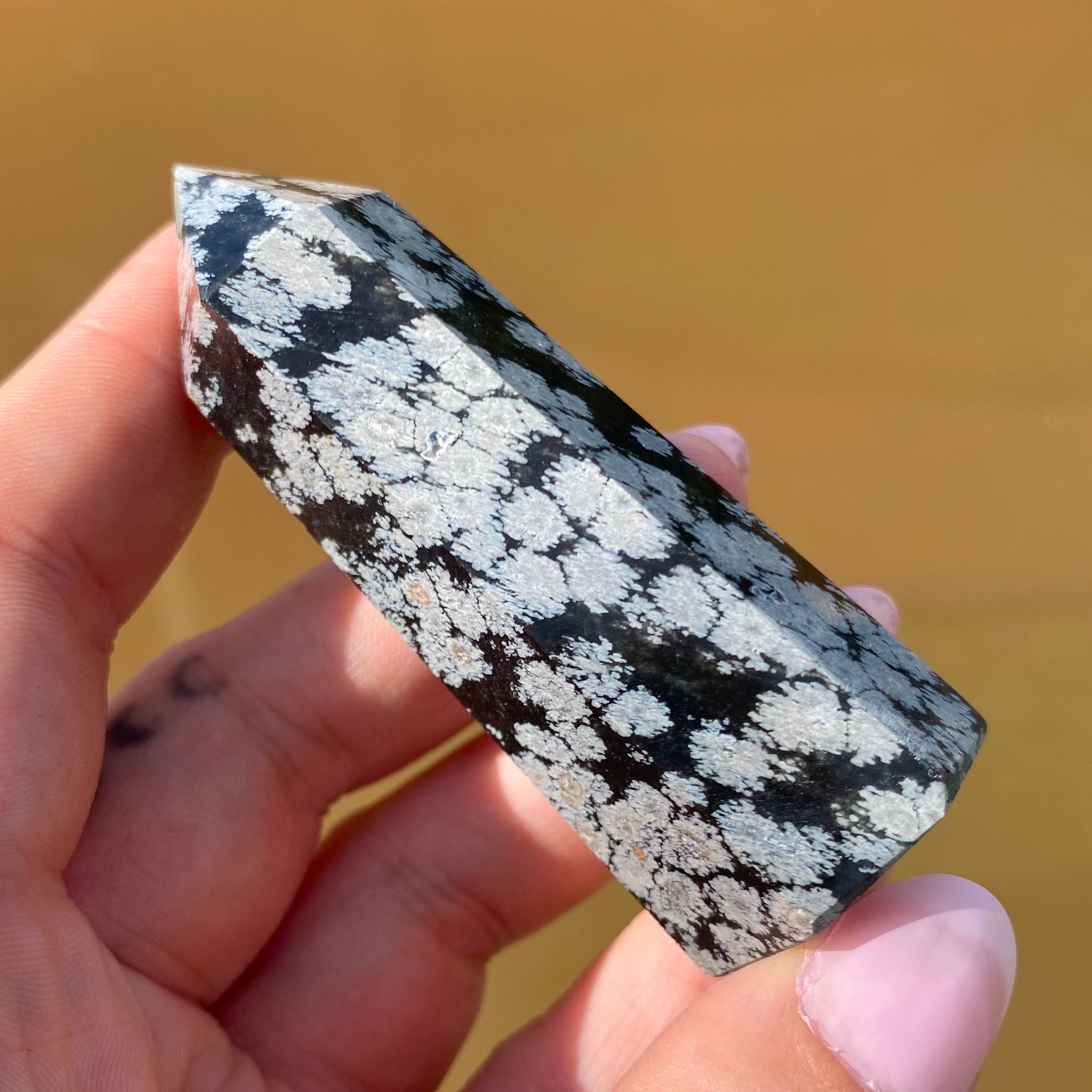 Snowflake Obsidian Point