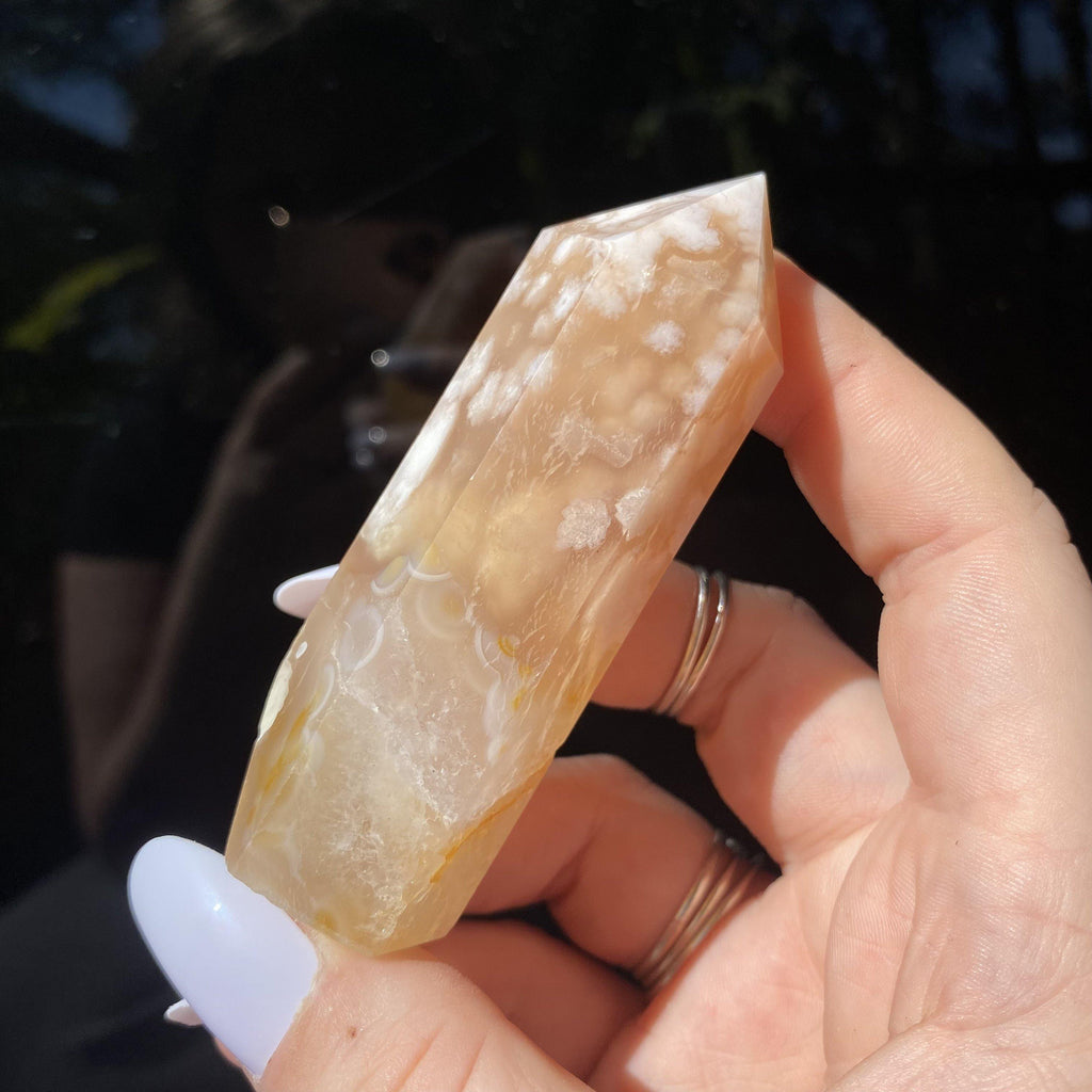 Flower Agate Point - Ruby's Minerals