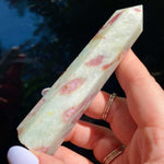Load image into Gallery viewer, Pink Tourmalinated Quartz Point - Ruby&#39;s Minerals
