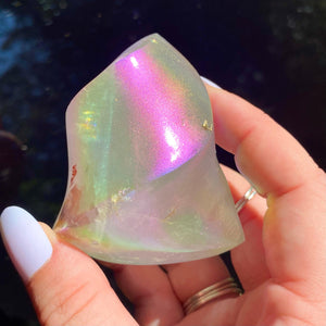 Angel Aura Quartz Flame - Ruby's Minerals