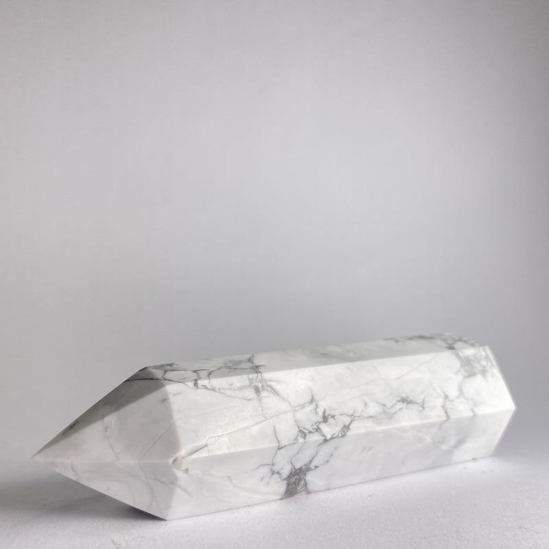 White Howlite Point - Ruby's Minerals