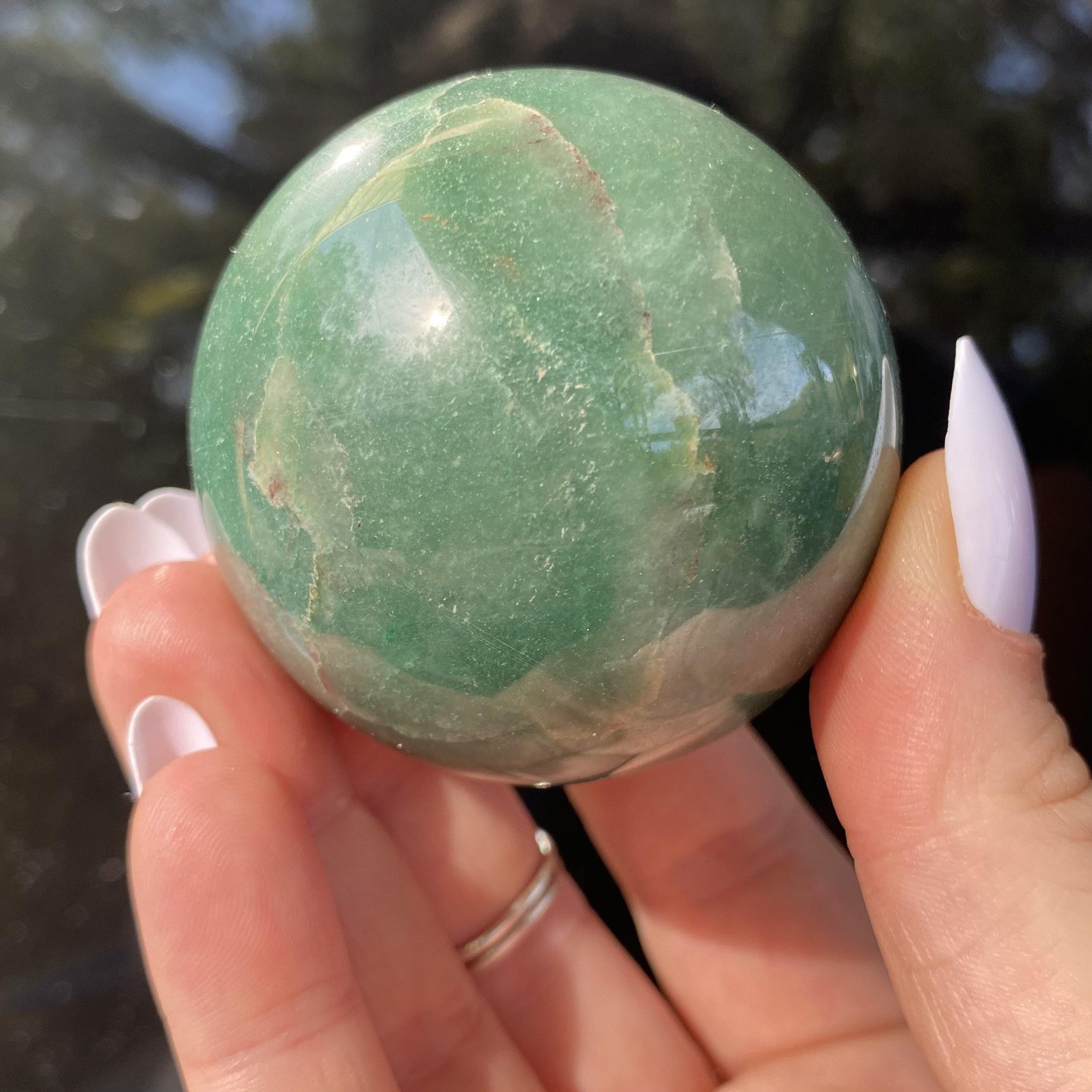 Aventurine Sphere - Ruby's Minerals