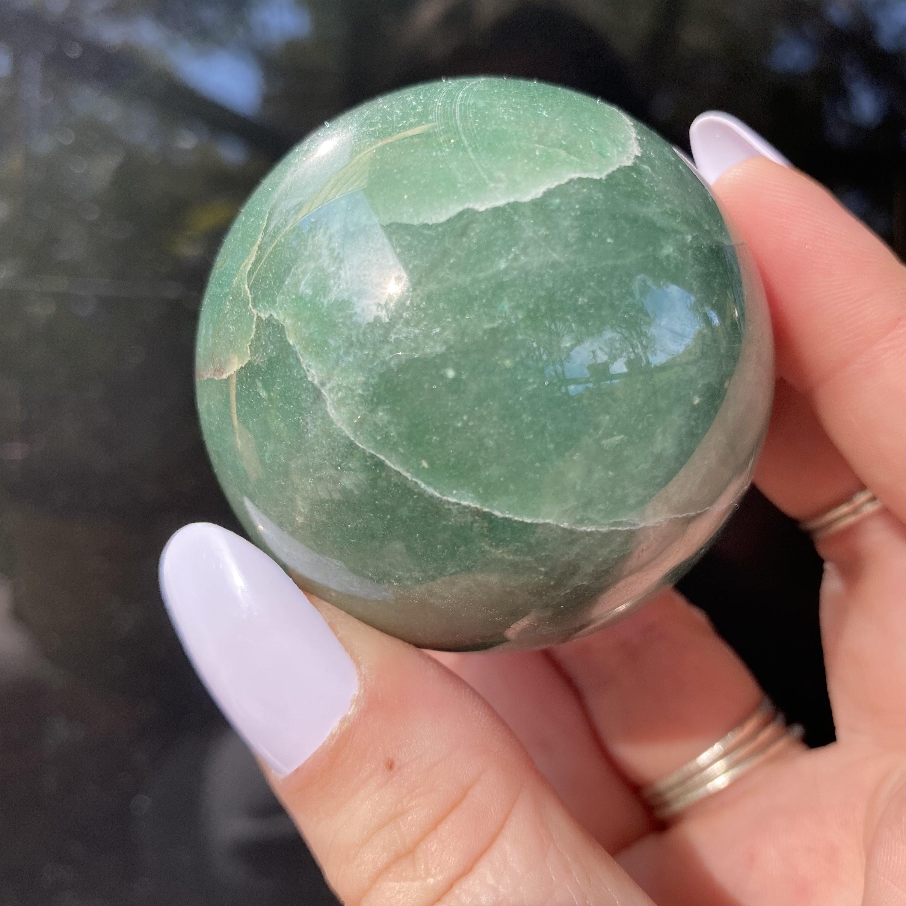 Aventurine Sphere - Ruby's Minerals