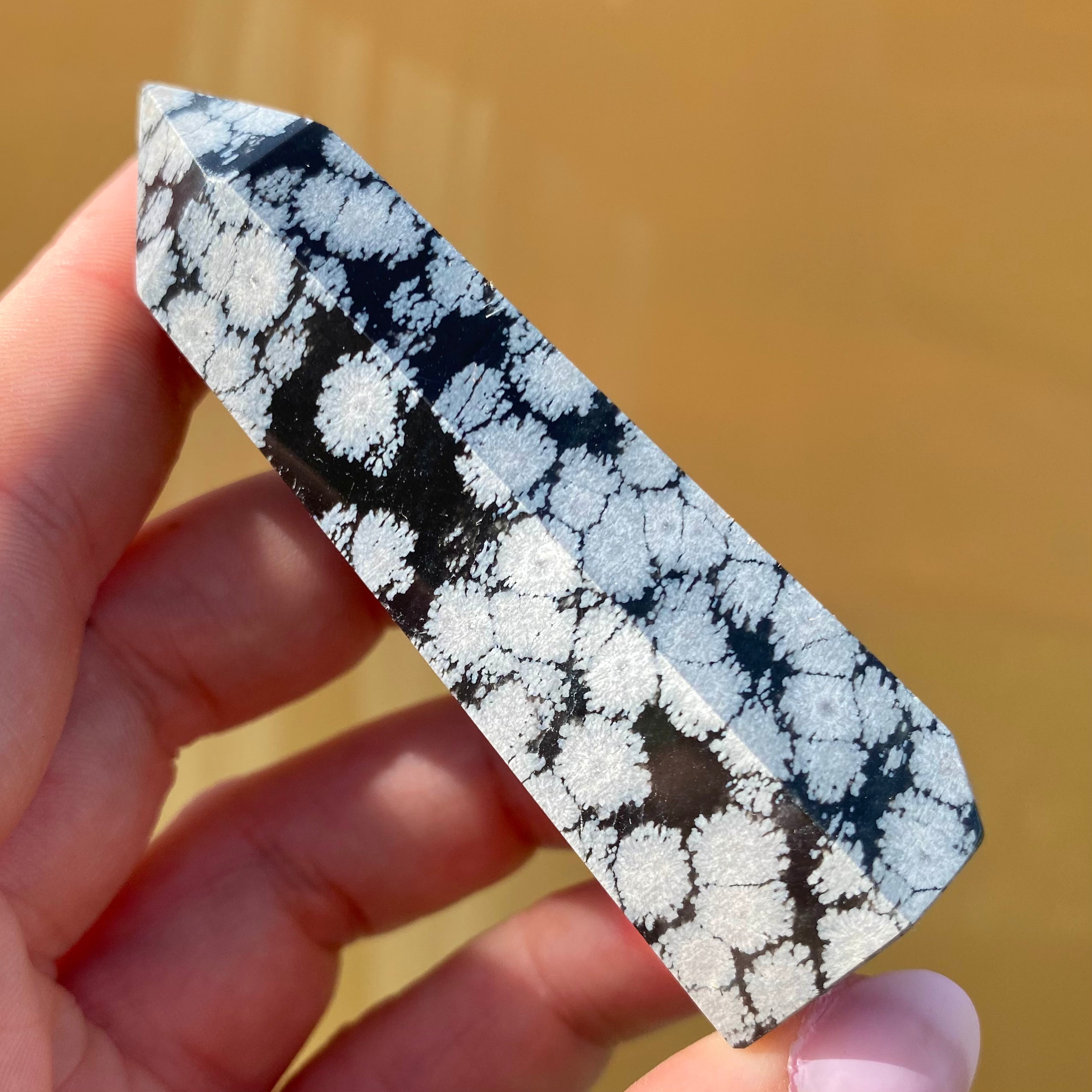 Snowflake Obsidian Point