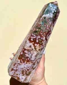 Ocean Jasper Tower - Ruby's Minerals