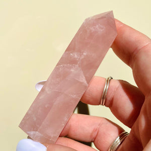 Rose Quartz Point - Ruby's Minerals