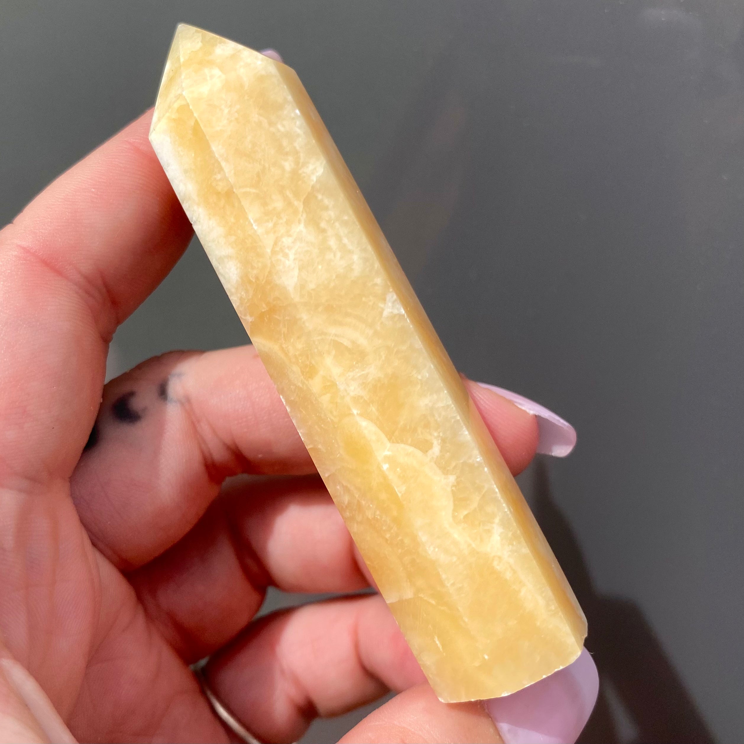 Yellow Calcite Point
