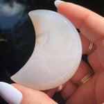 Load image into Gallery viewer, Agate Druzy Moon - Ruby&#39;s Minerals
