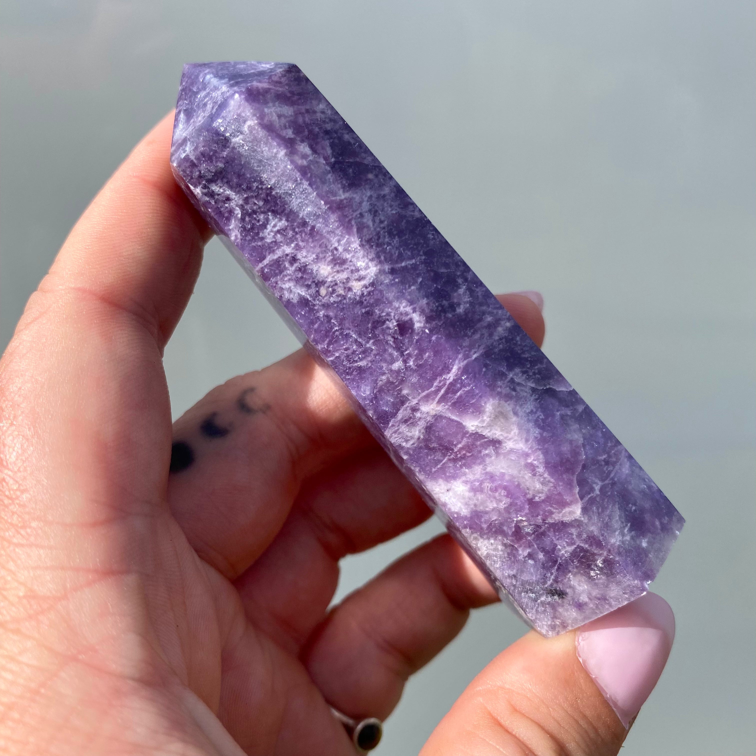 Lepidolite Point
