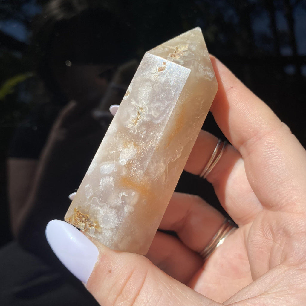 Flower Agate Point - Ruby's Minerals