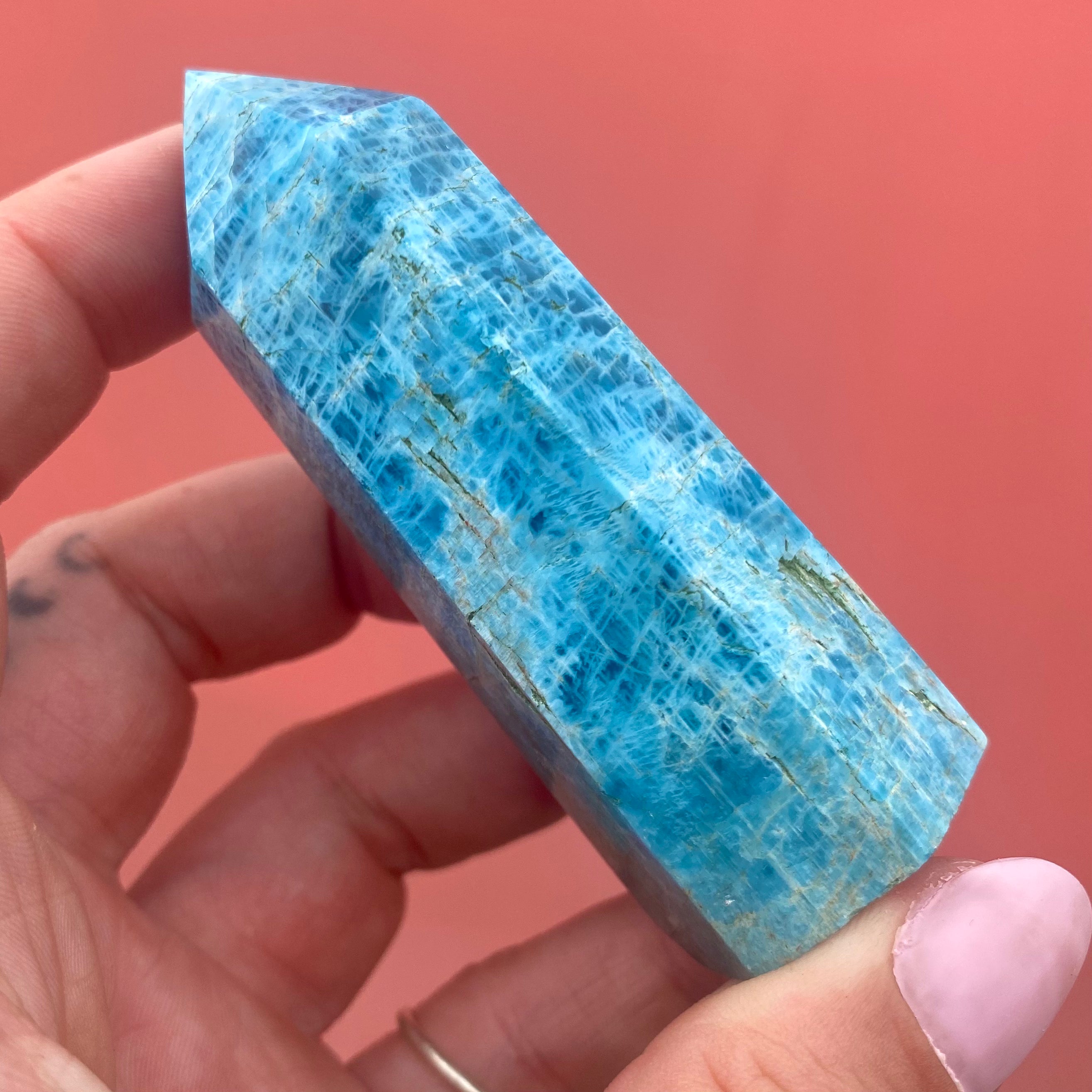 Blue Apatite Point