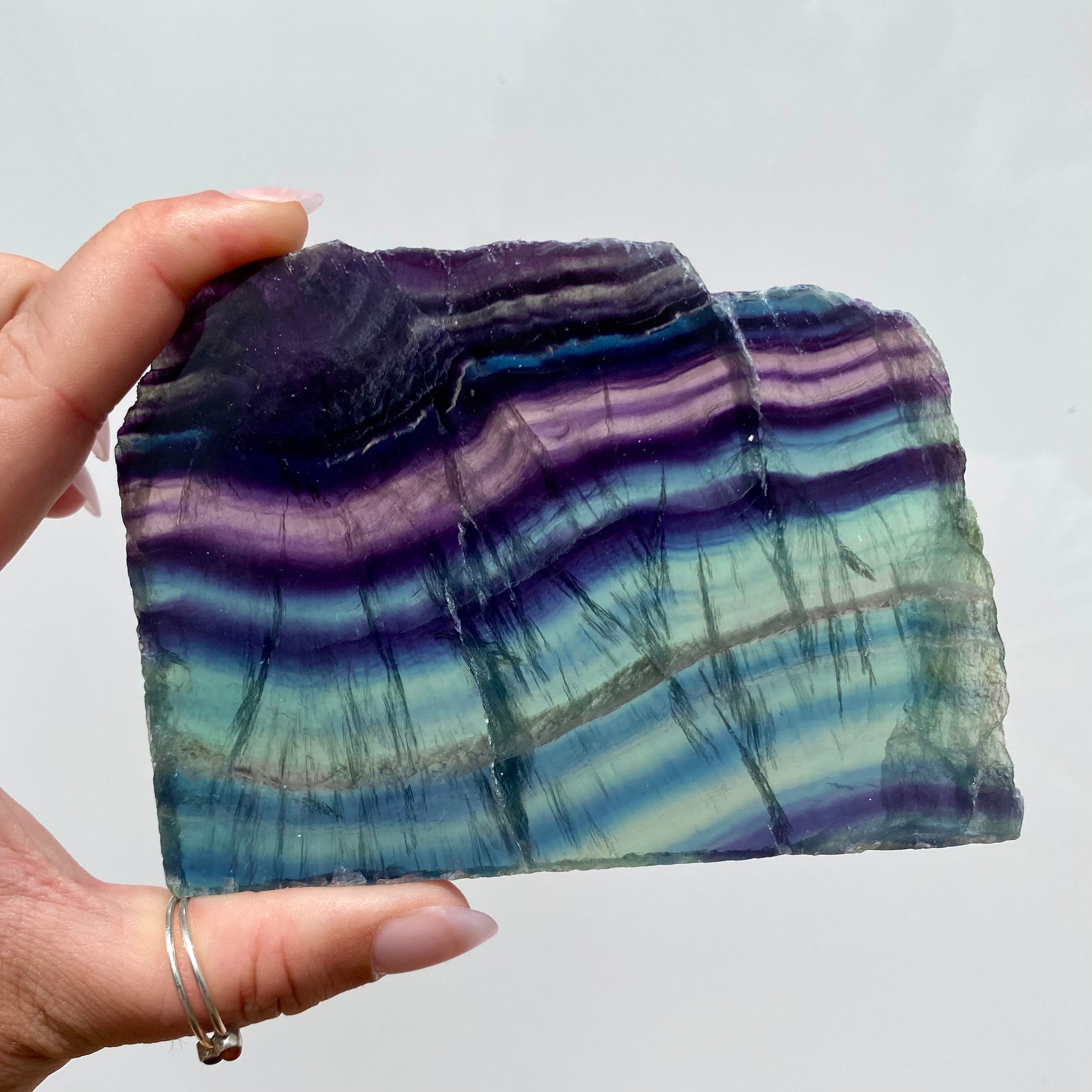 Rainbow Fluorite Slab