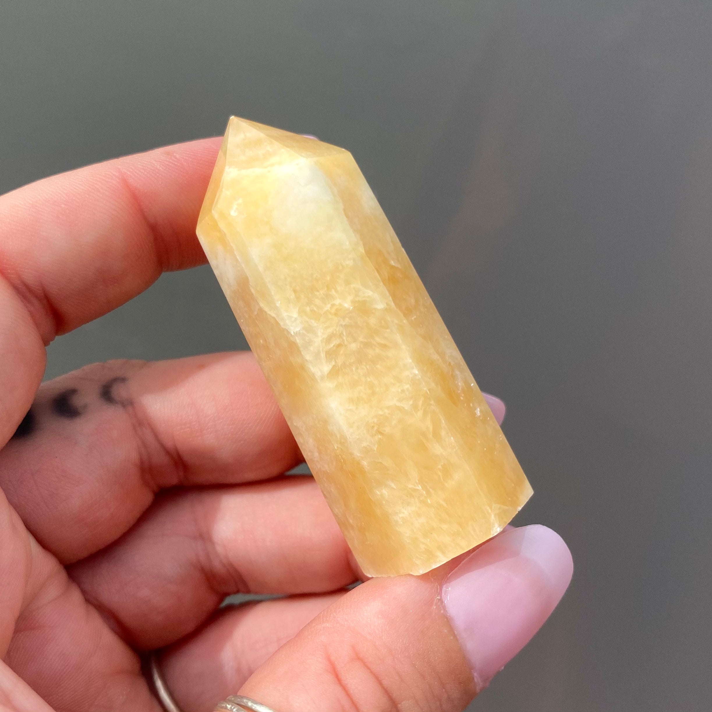 Yellow Calcite Point