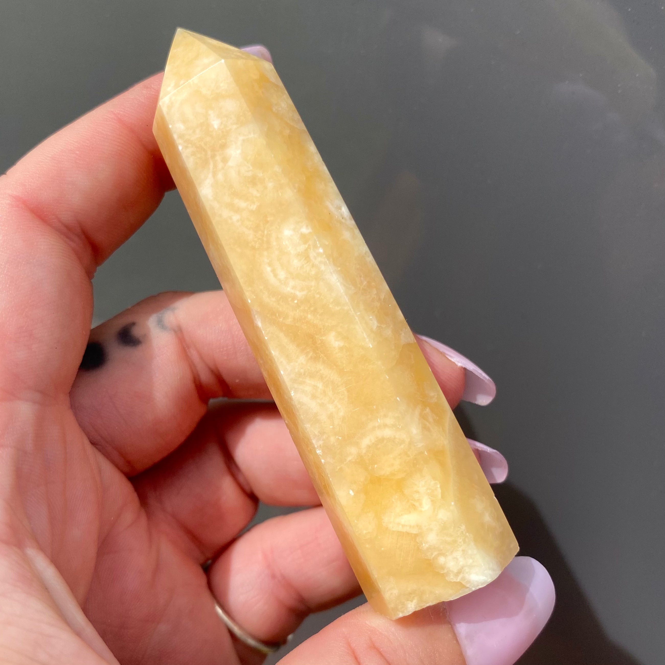 Yellow Calcite Point